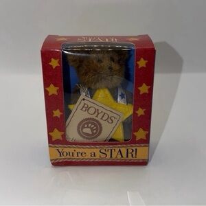 NIB Boyd’s Bear “You’re A Star” 3” Jointed Bear with 32 Page Booklet